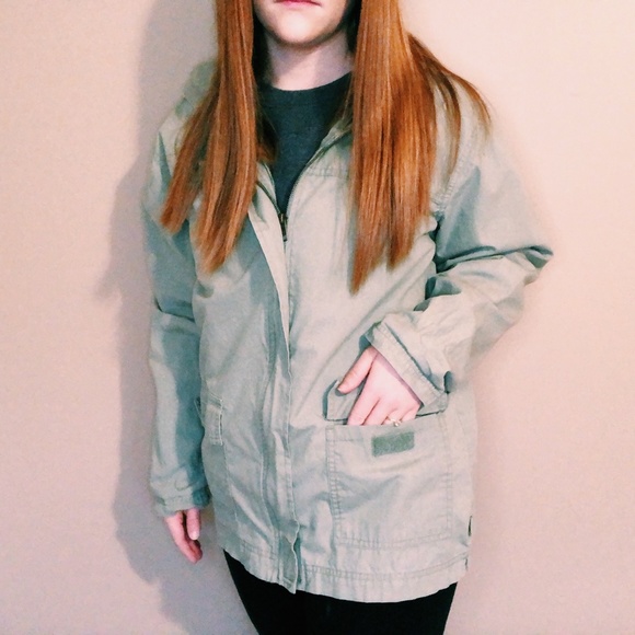 Vintage Sage Green Blassport Utility Jacket - Picture 6 of 8